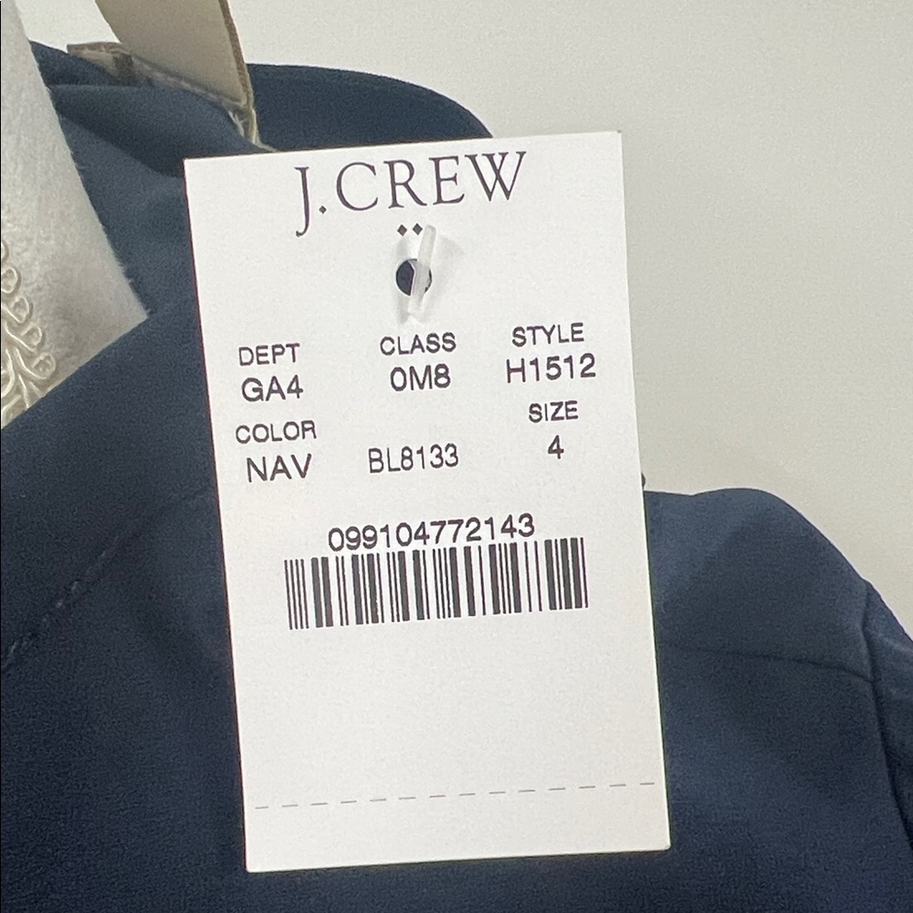 Elegant JCREW Navy Blue Women's Bell Sleeve Shift Dress - Picture 2 of 6